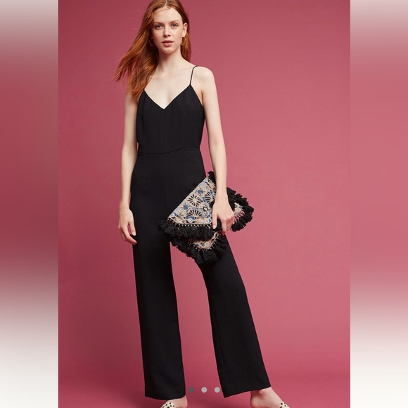 Anthropologie Pants - Anthropologie Black Sleeveless Jumpsuit